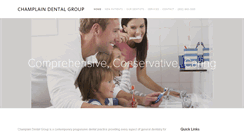 Desktop Screenshot of champlaindentalgroup.com