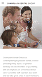 Mobile Screenshot of champlaindentalgroup.com